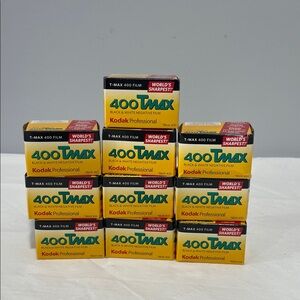 Kodak 400 TMAX professional black and white negative film 135-36 expired 04/14